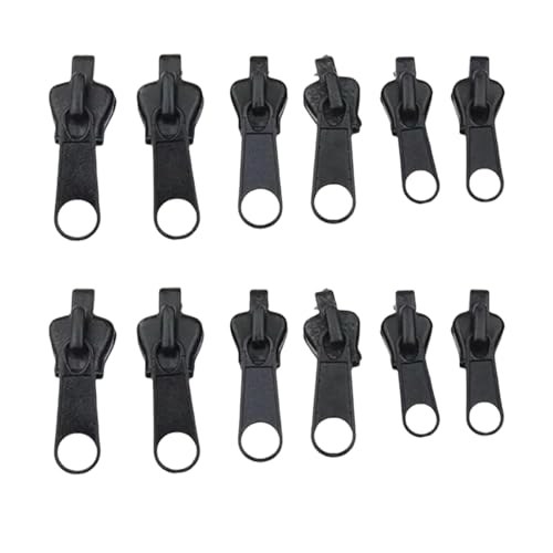 12 Stück Reißverschluss Reparaturset,Reissverschluss Reparatur Set,Zipper Ersatz für Universal,Fix Ersatzteile Reißverschlüsse,Repair a Clip Schieber Zip,Ersatzteil Ersatzzipper Fix-Reißverschluss von AJUNLKVDR