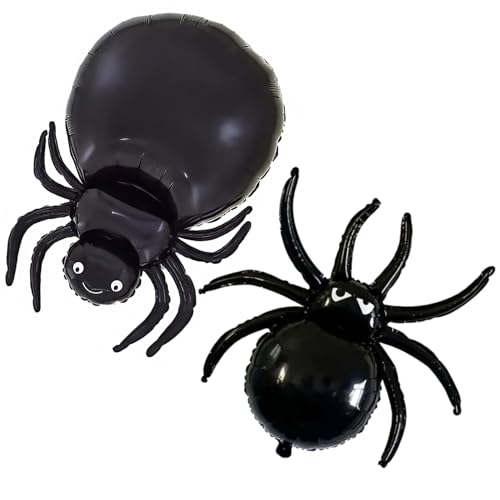 5 Stück Halloween Spinne Luftballons Große Halloween Spinnen von AJUNLKVDR