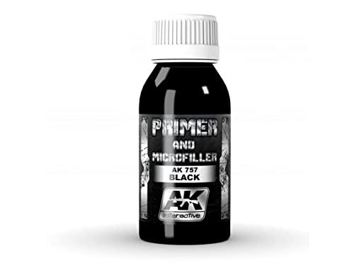 (AK00757) - AK Interactive Black Primer Microfiller 100ml von AK Interactive