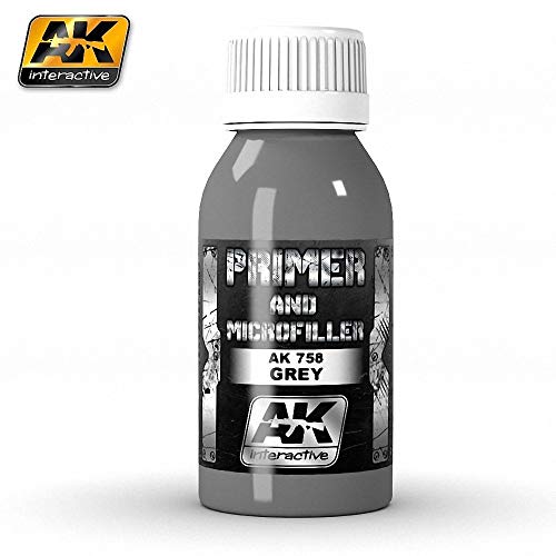 (AK00758) - AK Interactive Grey Primer Microfiller 100ml von AK Interactive