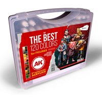 3G PLASTIC BRIEFCASE 120 FIGURE COLORS von AK Interactive