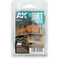 BASIC DIRT EFFECTS WEATHERING SET TRAIN SERIES von AK Interactive