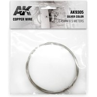 Copper Wire 0.45mm x 5 meters SILVER COLOR von AK Interactive