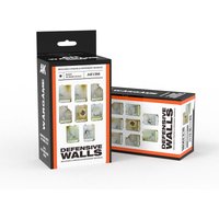 DEFENSIVE WALLS SET WARGAME (RESIN 30-35MM) von AK Interactive