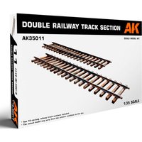 DOUBLE RAILWAY TRACK SECTION 1/35 von AK Interactive