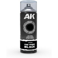 Fine Primer Black - Spray 400ml (Includes 2 nozzles) von AK Interactive