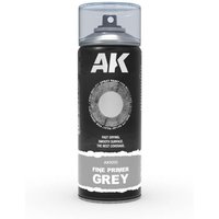 Fine Primer Grey - Spray 400ml (Includes 2 nozzles) von AK Interactive