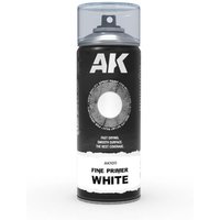 Fine Primer White - Spray 400ml (Includes 2 nozzles) von AK Interactive