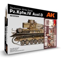 PZ.KPFW.IV AUSF.D AFRIKA KORPS +5 FIGURES GERMAN TANK CREW AFRIKA KORPS von AK Interactive