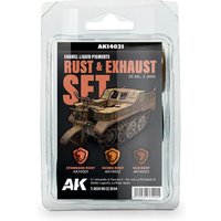 RUST & EXHAUST SET - Liquid Pigment von AK Interactive