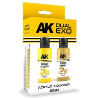 SOLAR YELLOW & PLUTO STONE DUAL EXO Set 2 von AK Interactive