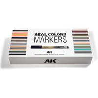 SPECIAL BOX REAL COLORS MARKERS - 34 units von AK Interactive