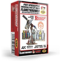 TRUCK FLAMETHROWER WITH CAR FENDER PROTECTIVE SHIELD von AK Interactive