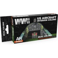 WWII US Aircraft Interior Colors SET von AK Interactive