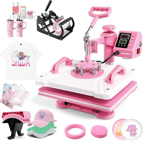 AKEYDIY 5460_5D_EU 5 in 1 Transferpresse, Metal, lila, 30 x 38 cm AKEYDIY 5460_5D_EU 5 in 1 Transferpresse, Metal, lila, 30 x 38 cm von AKEYDIY