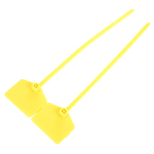 100 Stück 120 Mm Selbstsichernde Kunststoffschlösser für Koffertaschen (YELLOW) von AKLOSIPY