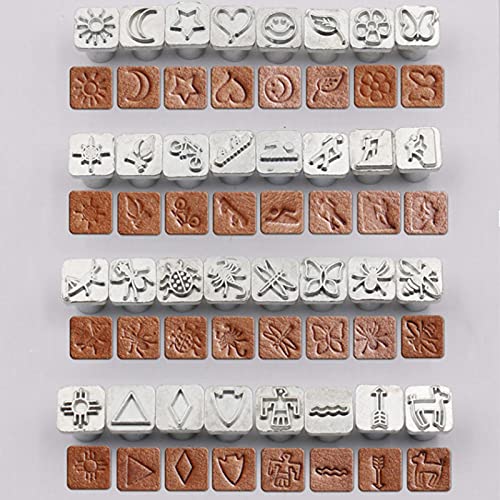 32PCS Cartoon Tier Pl Leder Stempel Pu Set Leder Ft Stam Tool Kit Lederstempelstanzer, Lederhandwerkswerkzeuge, Lederstempel, Stempelwerkzeug, Lederstempel P (Stanze mit von AKLOSIPY