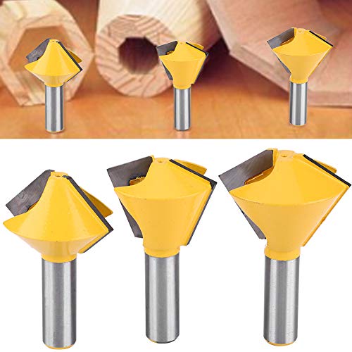 3pcs /2 Schaftvogel -Mundklebergelenk -Router -Bit für Holzbearbeitung, Präzise S & Design von AKLOSIPY