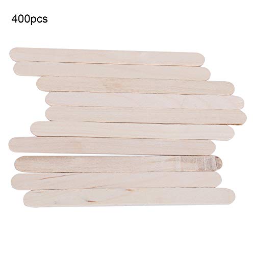 400 Stück Eiscreme-Kunst IY-Sicle IY S 93 * 10 * 2 M Creme-Sticks400 Stück Holz-Eiscreme oder DIY-Kunst für Projekt-Holz-Handarbeit-Herstellungsset-Zubehör von AKLOSIPY