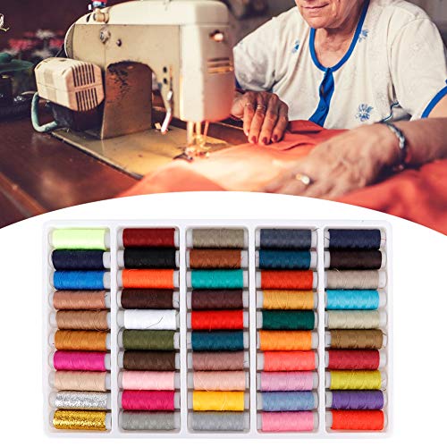 50pcs Polyester Nähfäden - Verschiedene Farben für & Handstich -FT -Projekte von AKLOSIPY