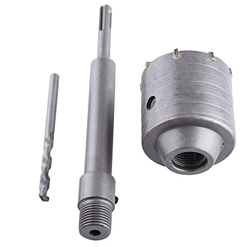 65 -mm -Duty Carbide Betonbohrer -Bit Set für Steine ​​und Ziegel mit 200 -mm -Stangen und Schraubenschlüssel von AKLOSIPY