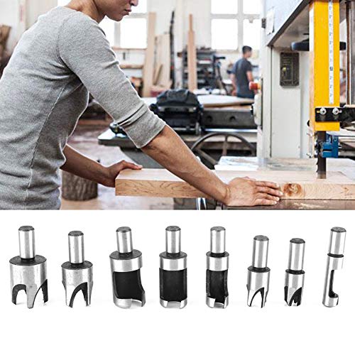 8pcs Kohlenstoffstahlholzstecker Ter Set für BE- und Handbohranwendungen von AKLOSIPY