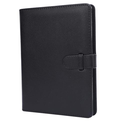 Brieftaschen-Fotoalbum aus PU-Leder mit Schnallendesign für Wide 400 300 210, 80 Taschen für 5-Zoll-Bilder, Leicht und Weich (BLACK) von AKLOSIPY