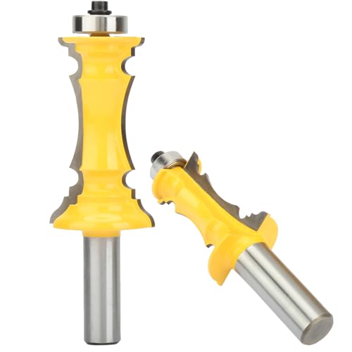 Premium 2PCS Router Bit /2 I Shank für Professionelle Holzbearbeitungsprojekte von AKLOSIPY