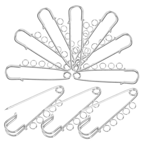 AKOOSY 10Stücke Metallbroschen mit Löchern Vielseitige Sicherheitsnadeln für DIY Schmuck und Handwerk mit Robustem Design für Verschiedene Anwendungen AKOOSY 10Stücke Metallbroschen mit Löchern Vielseitige Sicherheitsnadeln für DIY Schmuck und Handwerk mit Robustem Design für Verschiedene Anwendungen von AKOOSY