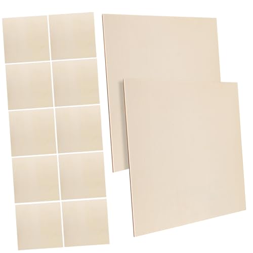 AKOOSY 12 Stück Teiliges Quadratische Unlackierte Holzplatten aus Robustem Mehrschicht Sperrholz Glatte Kanten Rustikaler Look Vielseitig für Brennen Gravieren Schnitzen und AKOOSY 12 Stück Teiliges Quadratische Unlackierte Holzplatten aus Robustem Mehrschicht Sperrholz Glatte Kanten Rustikaler Look Vielseitig für Brennen Gravieren Schnitzen und von AKOOSY