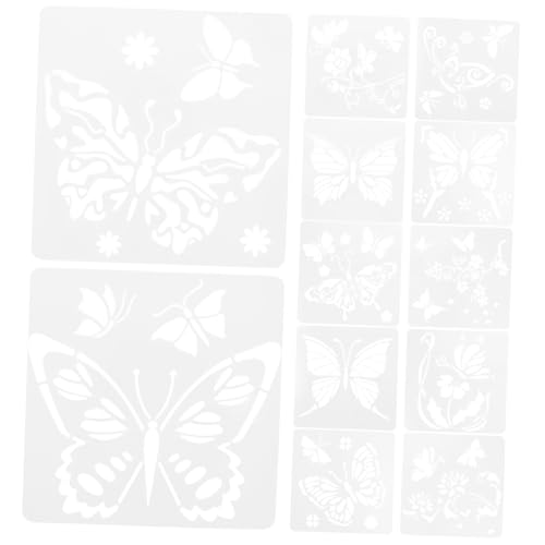 AKOOSY 12 Stück Teiliges Schmetterling Schablonen aus Robustem Material Wiederverwendbar Leicht für Möbel und Bastelprojekte Präzise Kanten für DIY Malerei und Naturmotive AKOOSY 12 Stück Teiliges Schmetterling Schablonen aus Robustem Material Wiederverwendbar Leicht für Möbel und Bastelprojekte Präzise Kanten für DIY Malerei und Naturmotive von AKOOSY