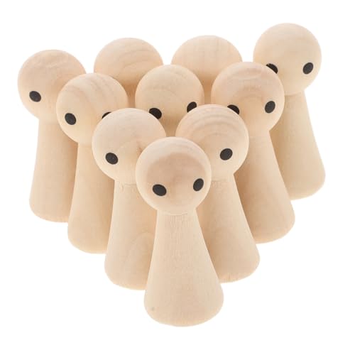 AKOOSY 20Stücke Leere Hölzerne Peg Puppen für DIY Malerei Unvollendete Holzfiguren zur Kreativen Dekoration für Kunstprojekte und Aktivitäten AKOOSY 20Stücke Leere Hölzerne Peg Puppen für DIY Malerei Unvollendete Holzfiguren zur Kreativen Dekoration für Kunstprojekte und Aktivitäten von AKOOSY