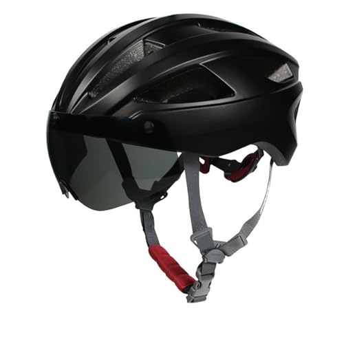 Fahrradhelme für Damen und Herren, Cityhelme mit Brille und Magnetverschluss. Leichter Allround-Fahrradhelm für den Stadtverkehr, sportliches Design, Unisex-Fahrradhelm A,L von AKPHBKFG