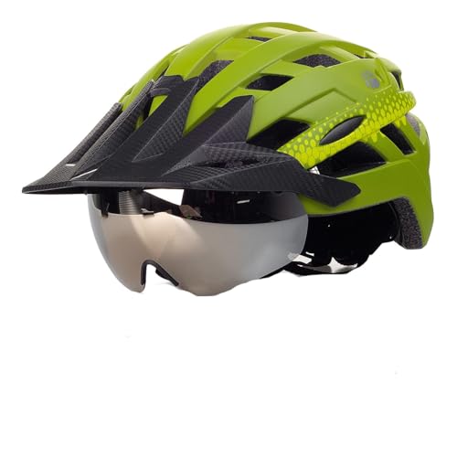 Fahrradhelme für Damen und Herren, Cityhelme mit Brille und Magnetverschluss. Leichter Allround-Fahrradhelm für den Stadtverkehr, sportliches Design, Unisex-Fahrradhelm B,56-61cm von AKPHBKFG