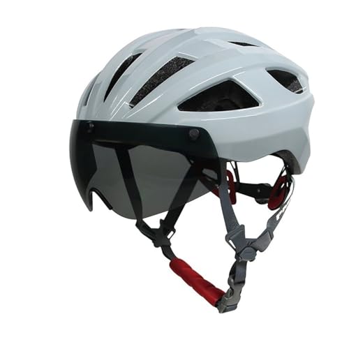 Fahrradhelme für Damen und Herren, Cityhelme mit Brille und Magnetverschluss. Leichter Allround-Fahrradhelm für den Stadtverkehr, sportliches Design, Unisex-Fahrradhelm B,L von AKPHBKFG