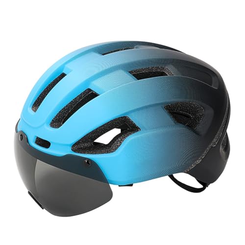 Fahrradhelme für Damen und Herren, Cityhelme mit Brille und Magnetverschluss. Leichter Allround-Fahrradhelm für den Stadtverkehr, sportliches Design, Unisex-Fahrradhelm C,57-61cm von AKPHBKFG