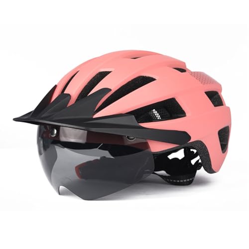 Fahrradhelme für Damen und Herren, Cityhelme mit Brille und Magnetverschluss. Leichter Allround-Fahrradhelm für den Stadtverkehr, sportliches Design, Unisex-Fahrradhelm C,57-61cm von AKPHBKFG