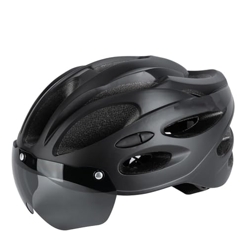 Fahrradhelme für Damen und Herren, Cityhelme mit Brille und Magnetverschluss. Leichter Allround-Fahrradhelm für den Stadtverkehr, sportliches Design, Unisex-Fahrradhelm C,57-62cm von AKPHBKFG