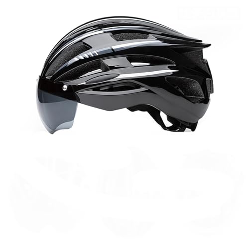 Fahrradhelme für Damen und Herren, Cityhelme mit Brille und Magnetverschluss. Leichter Allround-Fahrradhelm für den Stadtverkehr, sportliches Design, Unisex-Fahrradhelm C,58-61cm von AKPHBKFG