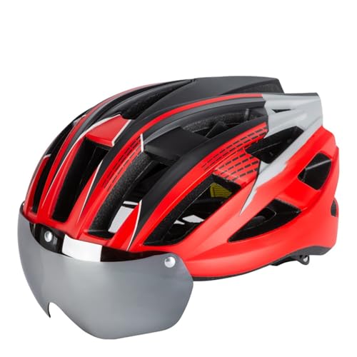 Fahrradhelme für Damen und Herren, Cityhelme mit Magnetverschluss. Leichter Allround-Fahrradhelm für den Stadtverkehr, sportliches Design, Unisex-Fahrradhelm A,57-62cm von AKPHBKFG