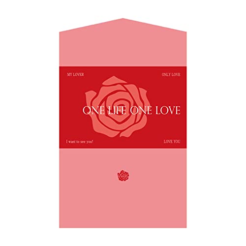 AKTOUR Blanko Klappkarten Mit Umschlag Kreative Liebe Rosen Blanko Grußkarten Kleine KARTEN Karte Mit Samen (D, One Size) von AKTOUR