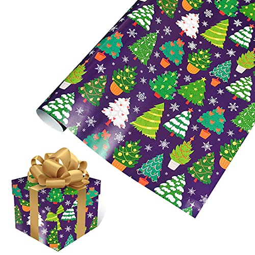 AKTOUR Geschenkpapier Dicke Rolle klassische Papierfüße) Einseitig 1 Stück 75 cm x 51 cm Weihnachtsverpackung Heimwerker Verpackung Von Lagerbehältern (A, One Size) von AKTOUR