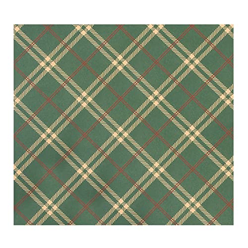 AKTOUR Geschenkpapier Für Kinder Weihnachtsgeschenke Weihnachtsgeschenkpapier 20''*27,5'' Santa Merry Christmas Schneeflocken Plaid Wrestling-Geschenkpapier (D, One Size) von AKTOUR