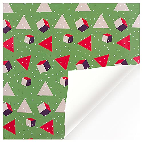 AKTOUR Geschenkpapier Jahrgang Feet) Einseitige Muster Santa Paper 4.11 Wrapping Christmas Other Home DIY Plastikpapier Einwickeln (K, One Size) von AKTOUR