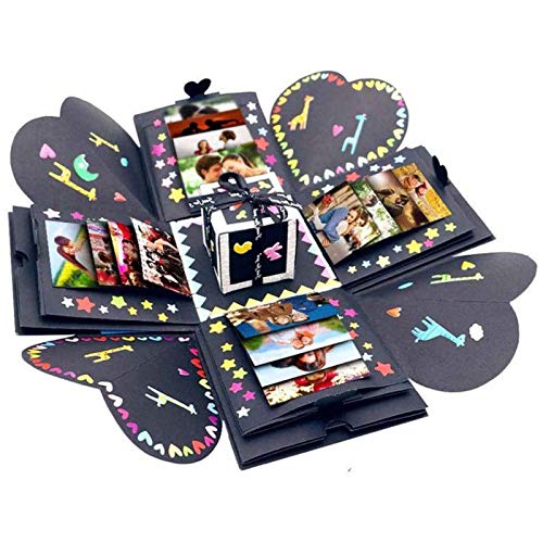 AKTOUR Geschenkpapier Kinder Weihnachten Album mit zu Hause Geschenkpapierhalter (Multi color, One Size) von AKTOUR