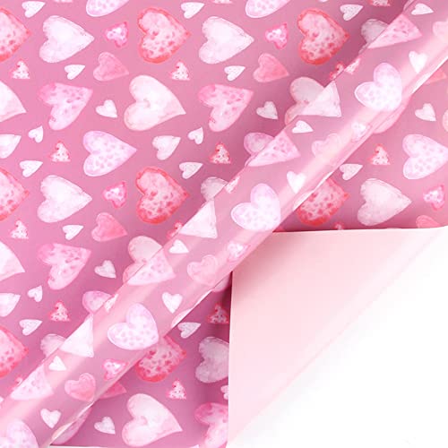 AKTOUR Geschenkpapier Packen Papier Geschenk Geschenkverpackung 1PC Papier Valentinstag Papier Geschenkpapier Geschenkpapier Geschenkpapier Party Valentinstag Wohnkultur Geschenkpapier Mit (C, One Si von AKTOUR