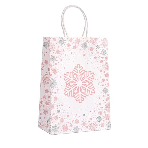 AKTOUR Geschenkpapier-Werkzeug bedruckt, handgehaltene Kraftpapiertüte, um Freundin Schal-Handschuhe-Tasche zu schicken Geschenkpapier Weiße Rolle (A, One Size) von AKTOUR