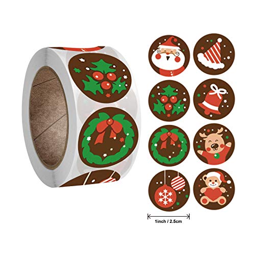 AKTOUR Islandpferde Aufkleber Klein Sticker Roll Holiday Christmas Christmas 1 Home Sticker Mädchen Teenager Türkis (Multicolor1, One Size) von AKTOUR