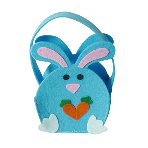 AKTOUR Saiten Umwickeln Hase Home Party Geschenk Geschenk Ostern Tasche Candy Geschenkpapier Mit Schnittlinien Weihnachtsbündel (Blue, One Size) von AKTOUR