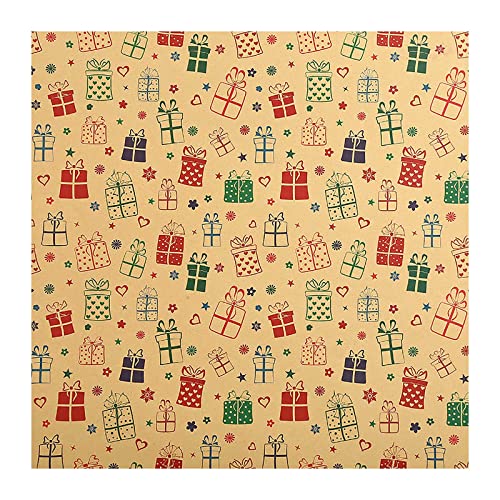 AKTOUR Wickelstreifen Frauen Kinder Weihnachten Geschenkpapier Weihnachtsgeschenke Verpackung LKW Plaid Schneeflocke Grüner Weihnachten Design Schneeflocke Auto Weihnachtsgeschenkpapier (G, One Size) von AKTOUR